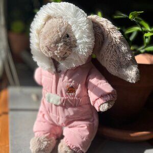 Jellycat Snow Bunny in Pink Snowsuit NWOT